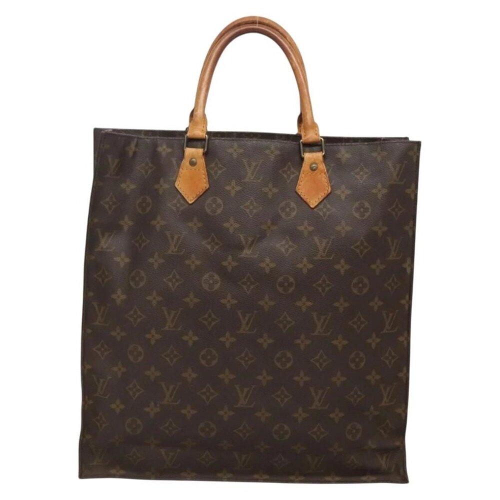 LOUIS VUITTON Monogram Sac Plat Hand Bag M51140 LV Auth 140437 - Picture 3 of 16